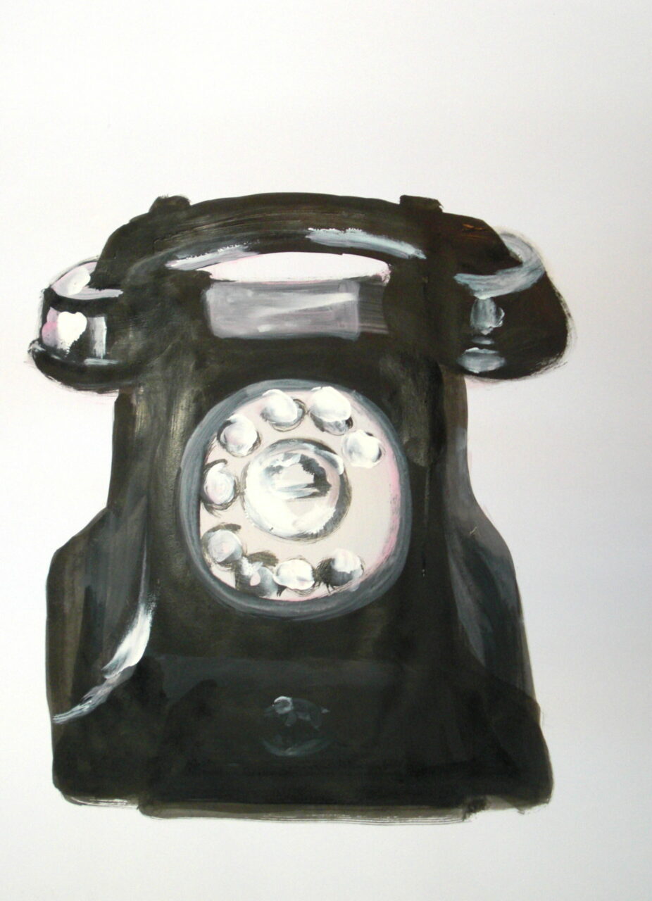 2007, 50 X 40, acrylique et necre de chine sur papier marouflé sur bois