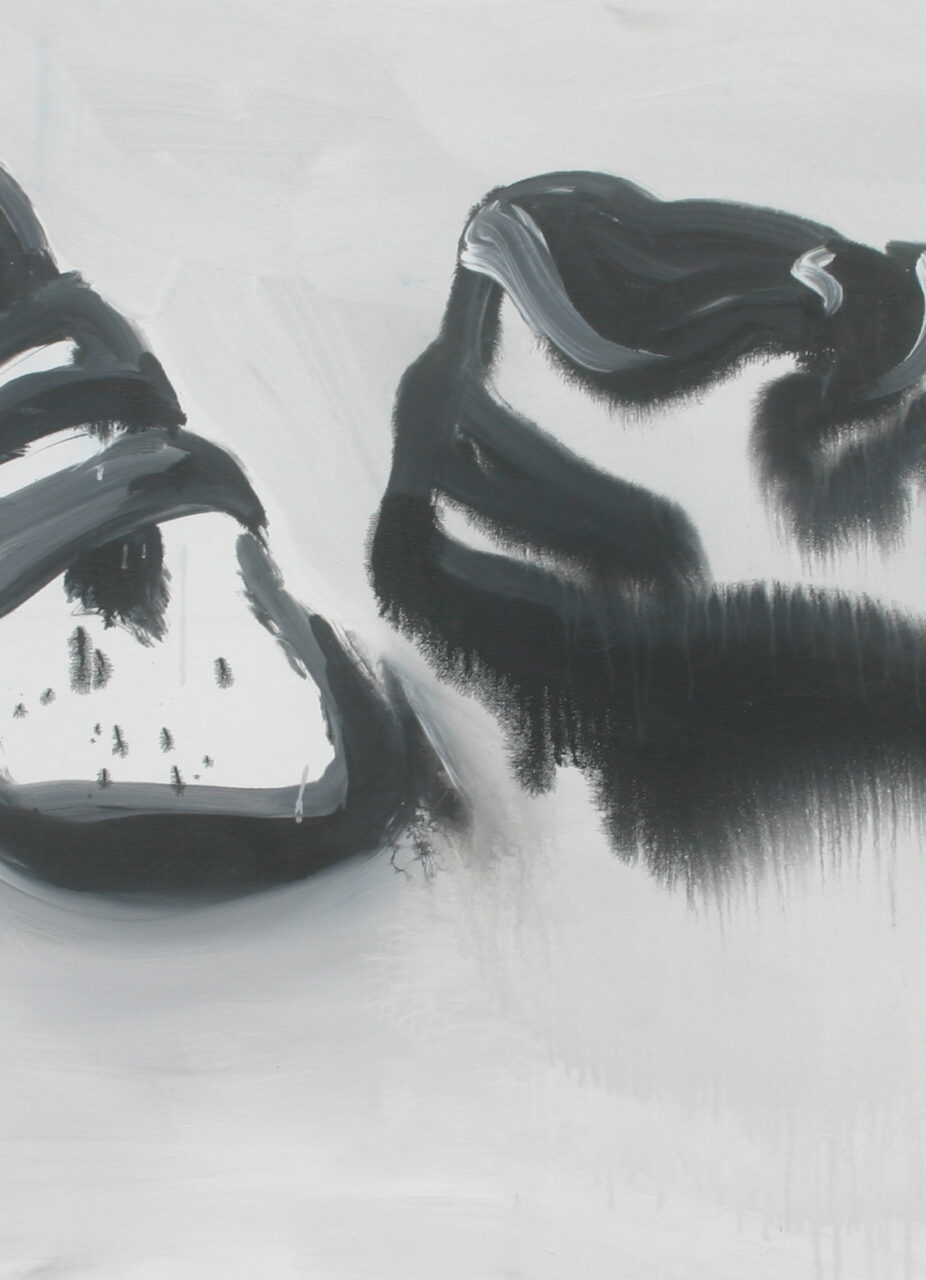 acrylique et encre sur toile, 116 X 120 cm